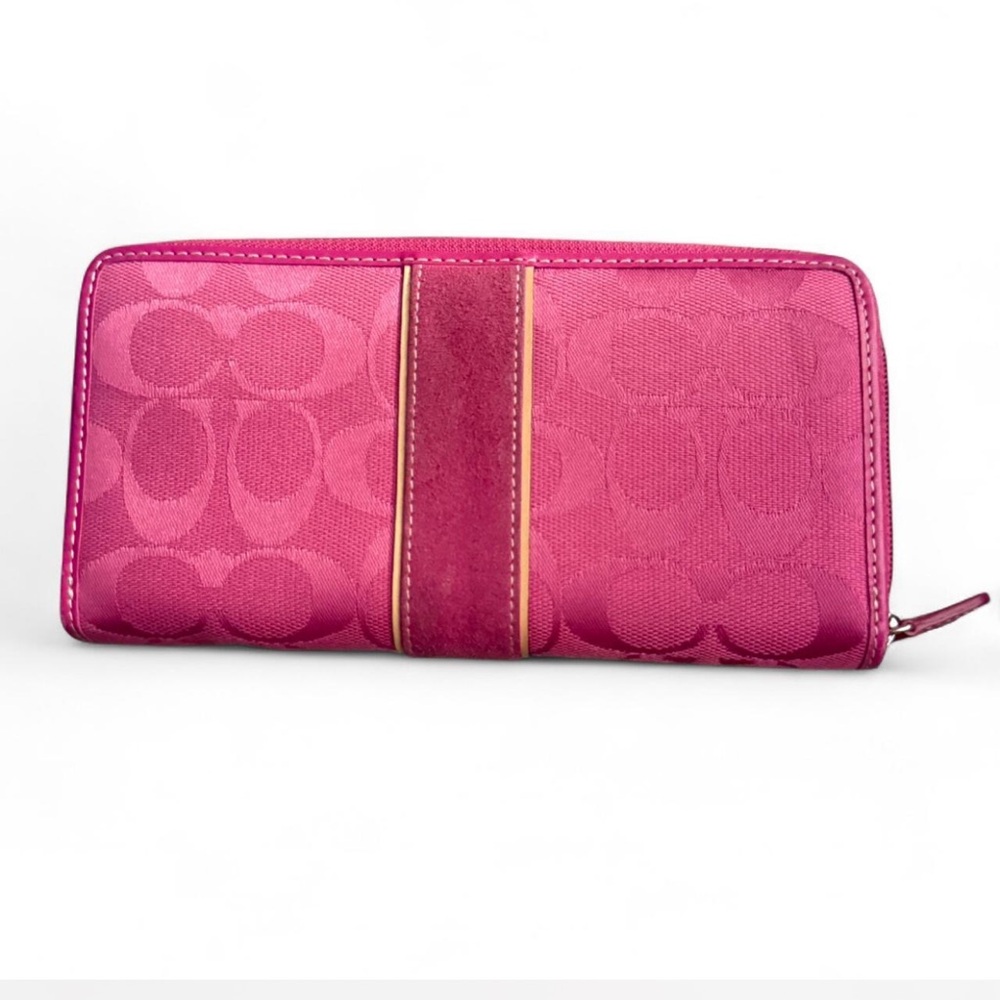 Coach Pink Monogram Wallet - Picture 2 of 3
